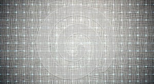 Dark gray fabric texture with subtle blue glowing digital grid pattern.