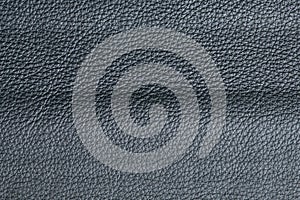 Dark gray leather texture closeup, useful as background