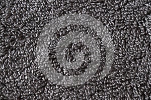 Dark Gray Loop Fabric Texture Close-Up