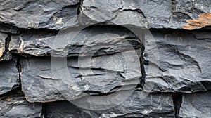 Dark Gray Rough Stone Wall Texture Background