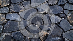 Dark Gray Stone Wall Background Texture