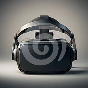 AI Generated Image: Dark Gray Virtual Reality Headset