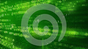 Dark Green Binary Background Vector