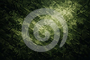 Dark Green Hexagonal Pattern with Light Effect abstract
