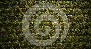 Dark Green Leaf Texture Background