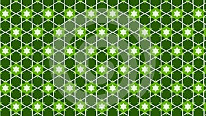 Dark Green Star Pattern Background Vector Image