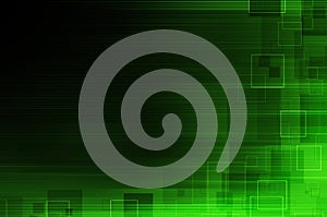 Dark green tech abstract background
