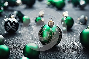 Dark green themed christmas wallpaper, xmas background