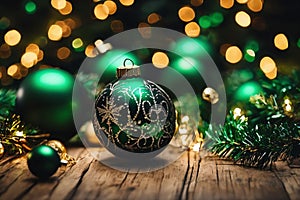 Dark green themed christmas wallpaper, xmas background