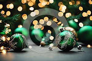 Dark green themed christmas wallpaper, xmas background