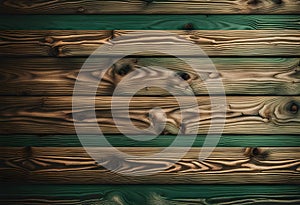 Dark Green wood texture background surface with