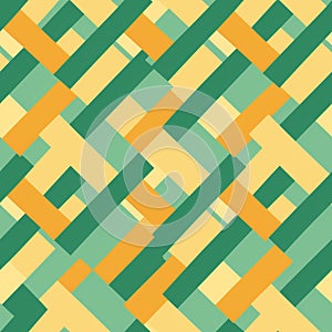 dark green , yellow and orange strips background generative AI