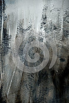 Dark grey background of rough paint texture