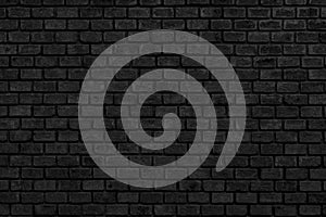 Dark grey black brick wall texture background