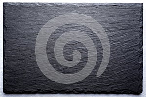 Dark grey black slate background or texture, Black stone background photo