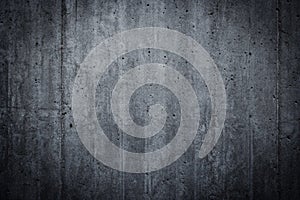 Dark grey black textured concrete wall background