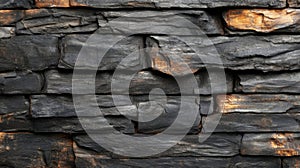 Dark Grey and Brown Stone Wall Texture