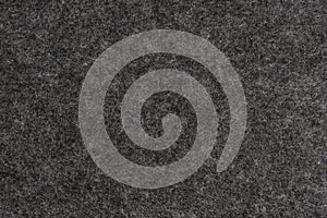 Dark Grey felt texture. Closeup view.