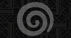 Dark grey geometric abstract pattern with sharp lines and angular shapes on a black background