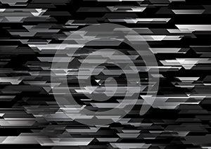 Dark grey geometric tech abstract vector background