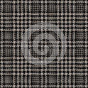 Dark grey plaid pattern. Glen tartan check plaid for autumn and winter shirt, coat, jacket, blanket.