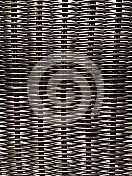 Dark grey plastic weave