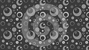 Dark Grey Seamless Geometric Circle Background Pattern Vector Image