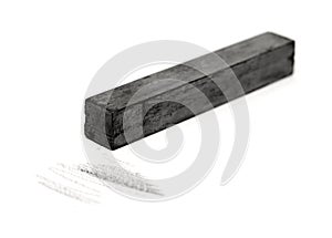 Dark grey solid graphite stick