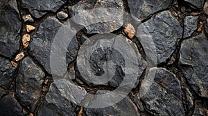 Dark Grey Stone Wall Texture Background