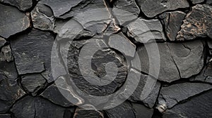 Dark Grey Stone Wall Texture Background