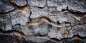 Dark Grey Tree Bark Texture: High-Resolution Background Image