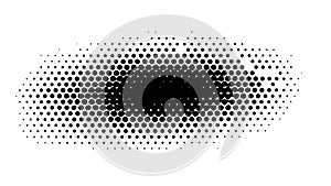 Dark Halftone Dot Gradient Texture Vector, vector design Generative AI