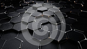 dark hexagonal geometric pattern