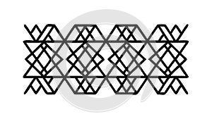 Dark Hexagonal Geometric Seamless Pattern Design, vector design Generative AI