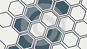 Dark Hexagonal Grid Pattern, Modern Abstract Background, vector design Generative AI