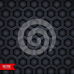 Dark hexagonal pattern background design