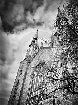 Dark, imposing and ominous Church Image photo