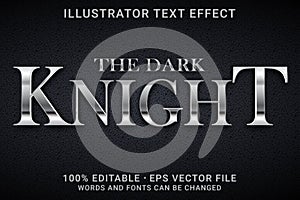 THE DARK KNIGHT 3d -Editable text effect