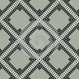 Dark lines and polygons geometric background seamless pattern illustration