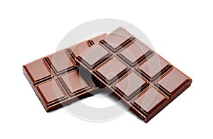 Dark milk chocolate bars stack