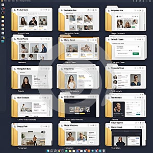 Dark Mode UI Component Library Overview