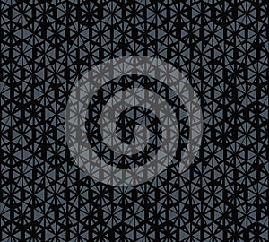 Dark monochrome vector seamless pattern with small randomly scattered triangles