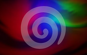 Dark Multicolor vector blurred template.