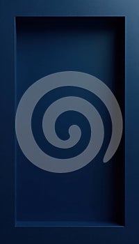 Dark navy blue rectangular frame, blank, clean lines , modern, template, shape