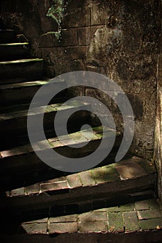 Dark Old Stone Stairs
