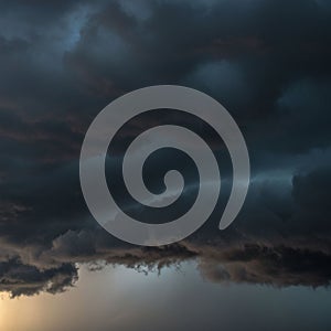 Dark, ominous clouds dominate the sky, creating a foreboding atmosphere. The clouds photo