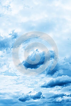 Dark ominous clouds.