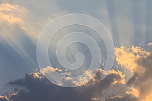 Dark ominous clouds. Dramatic sky