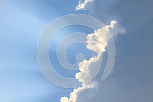 Dark ominous clouds. Dramatic sky