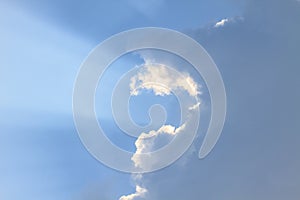 Dark ominous clouds. Dramatic sky